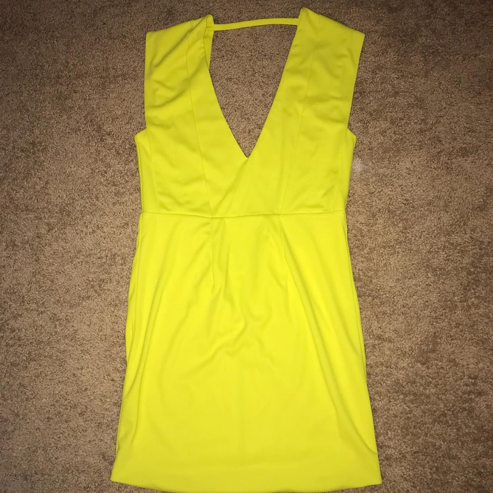 Neon yellow dress